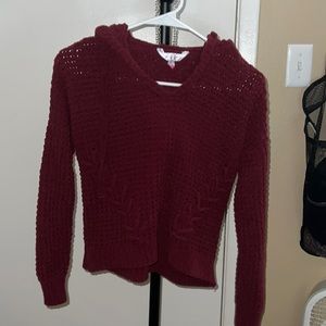 Burgundy sweater